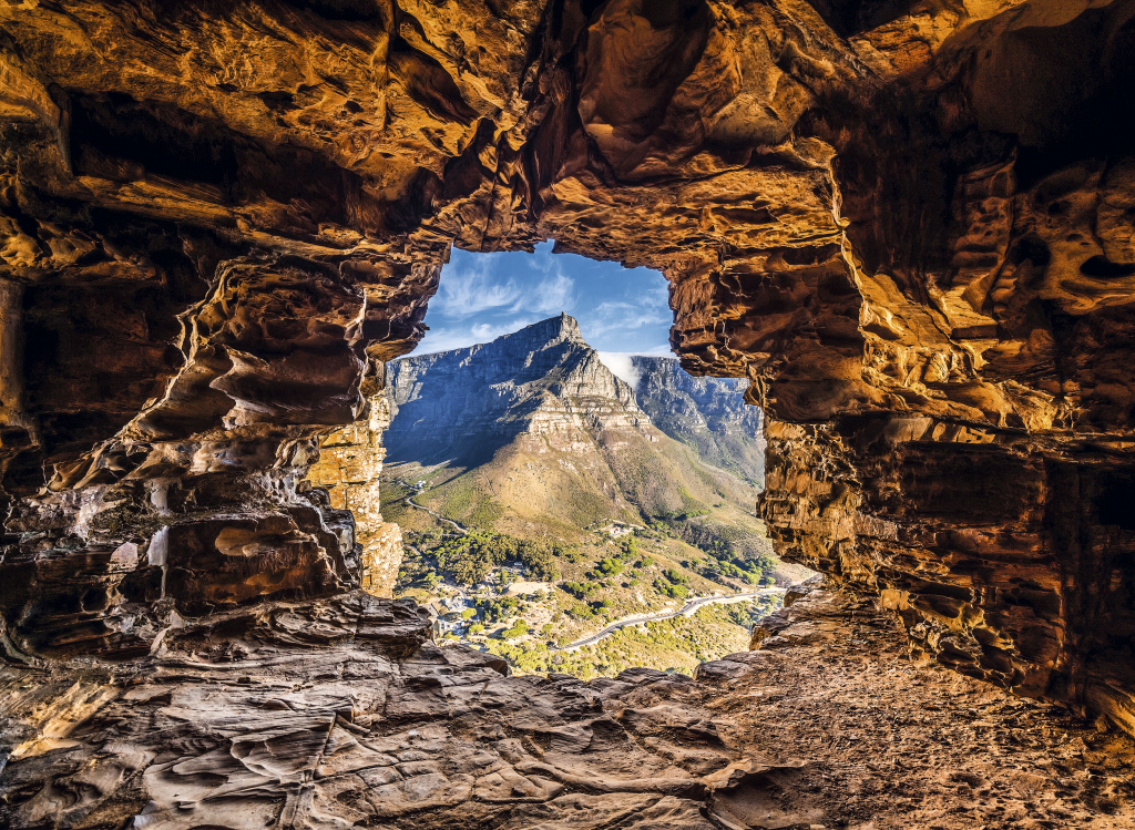 Vista da Table Mountain a partir da Lion's Head, África do Sul