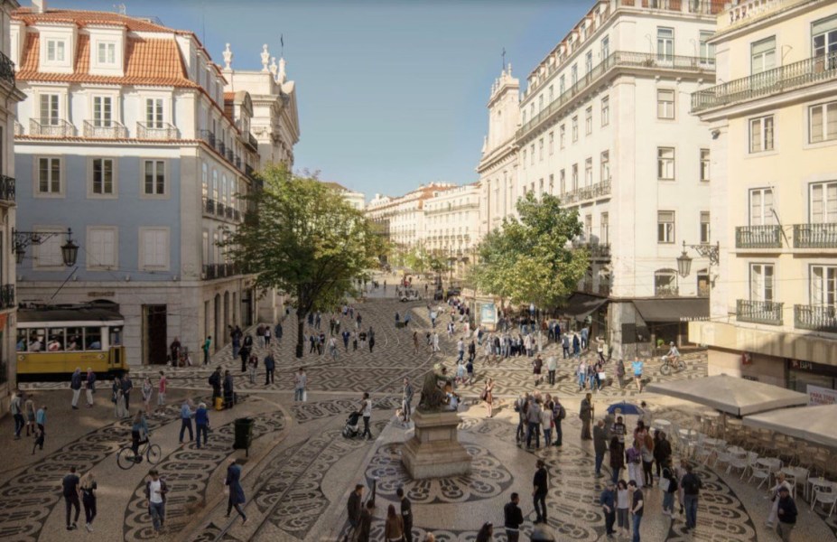 Largo do Chiado depois