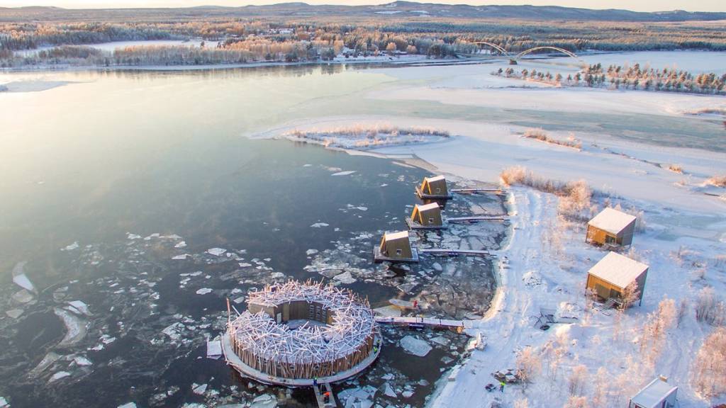 Arctic Bath, Lapônia, Suécia Arctic Bath, Lapônia, Suécia