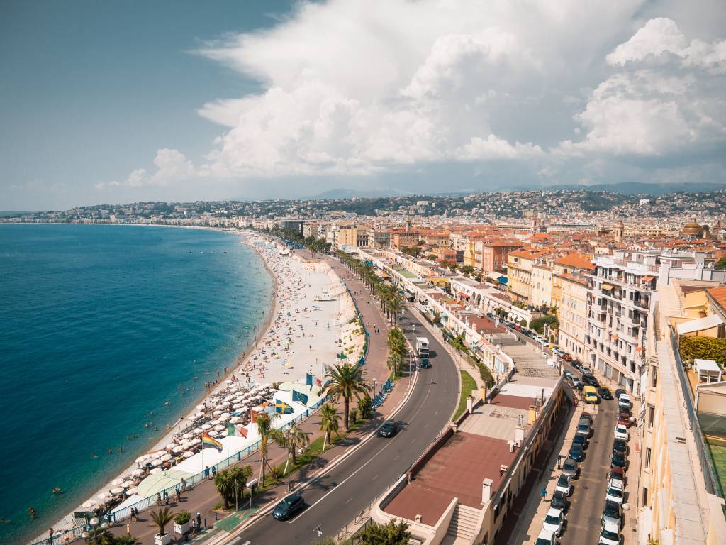 Foto aérea de Nice, França
