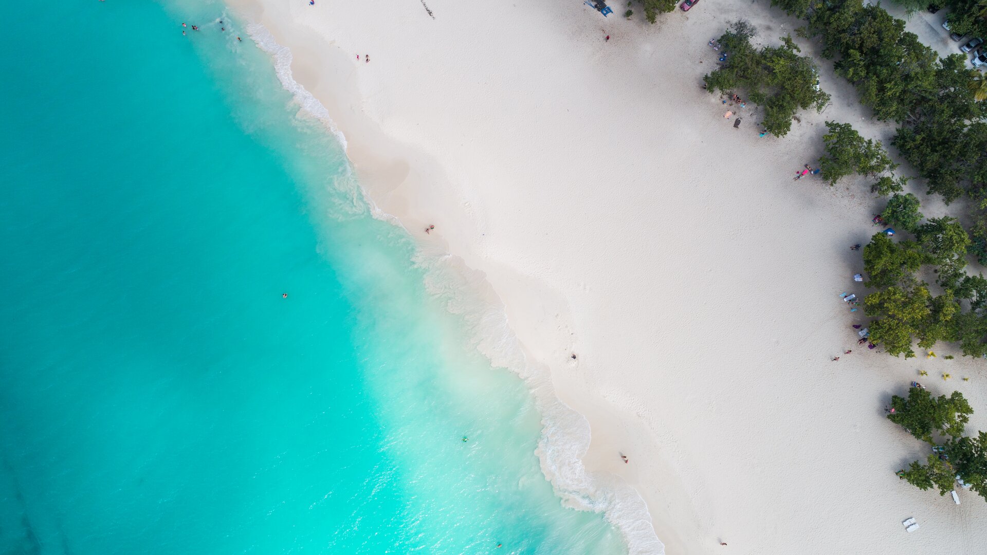 Vista aérea de Eagle Beach, Aruba