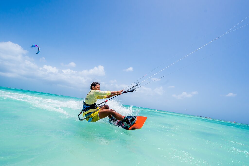 Kitesurfe, Aruba, Caribe Kitesurfe, Aruba, Caribe
