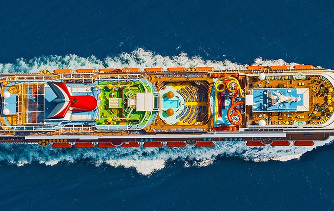 Navio Vista, da Carnival Cruises, que navega pelo Caribe