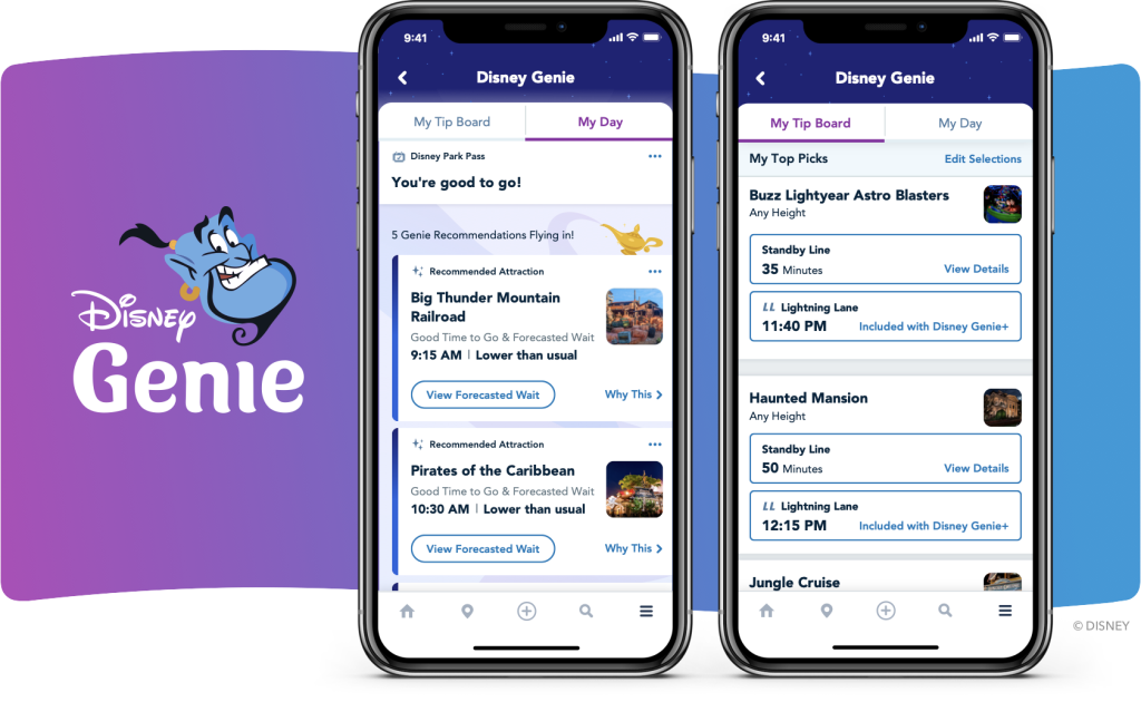 Genie, novo sistema digital dos parques da Disney