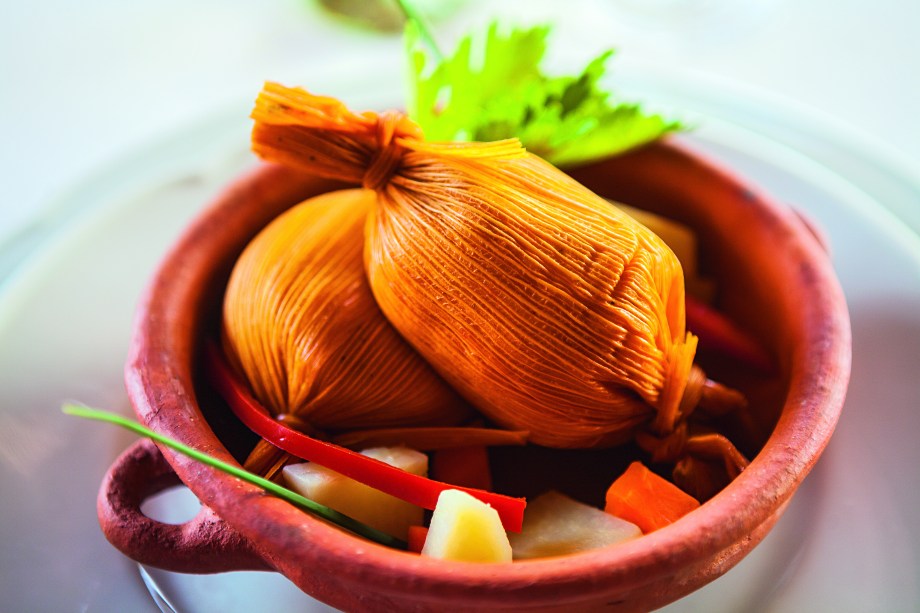 Tamales da Casa de la Bodega.