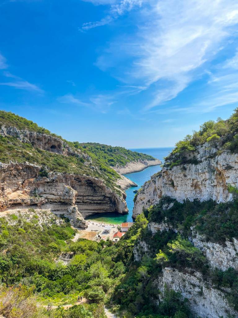 Stiniva, Vis, Croácia Stiniva, Vis, Croácia