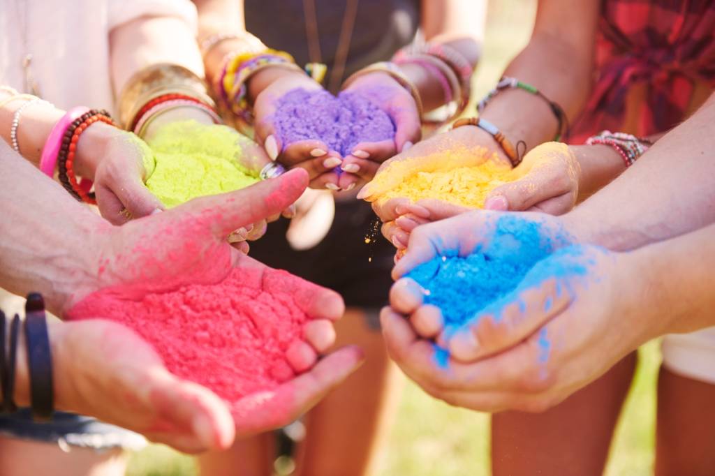 Cores no Festival Holi